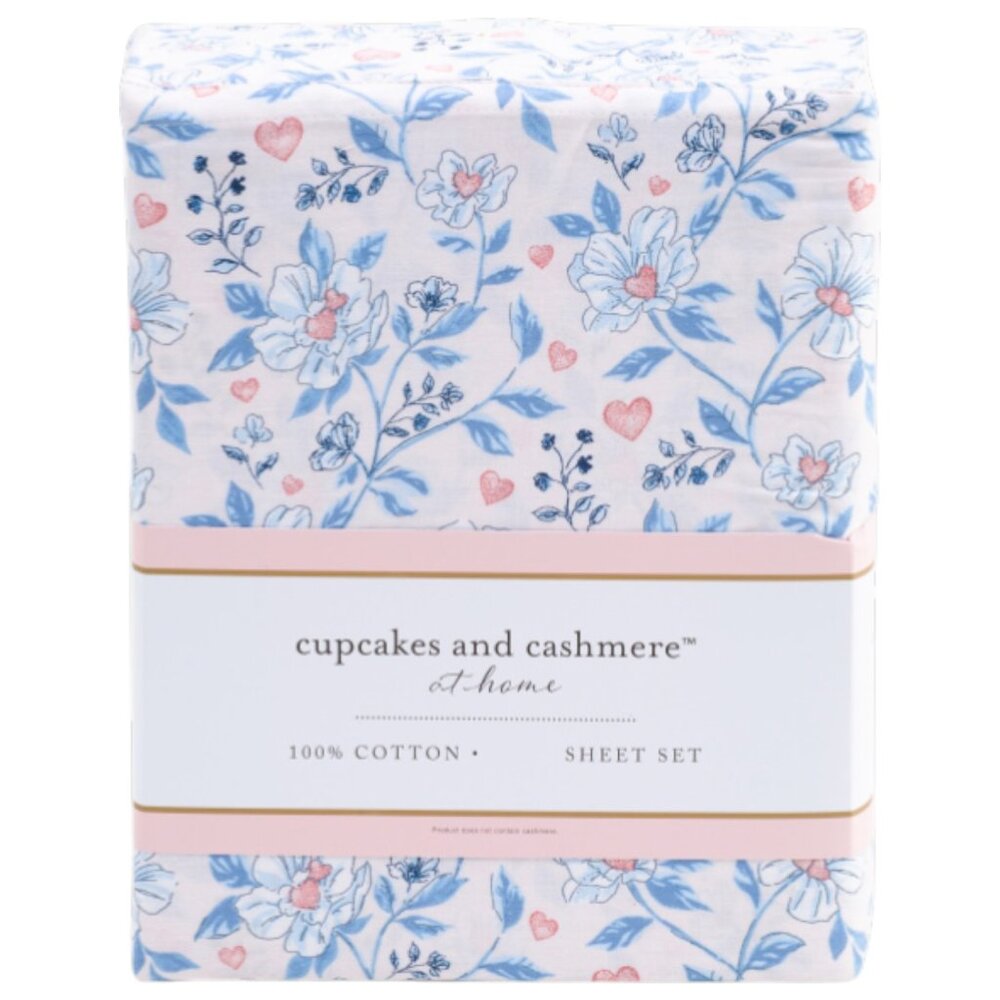 CUPCAKES & CASHMERE Garden Print Sheet Set